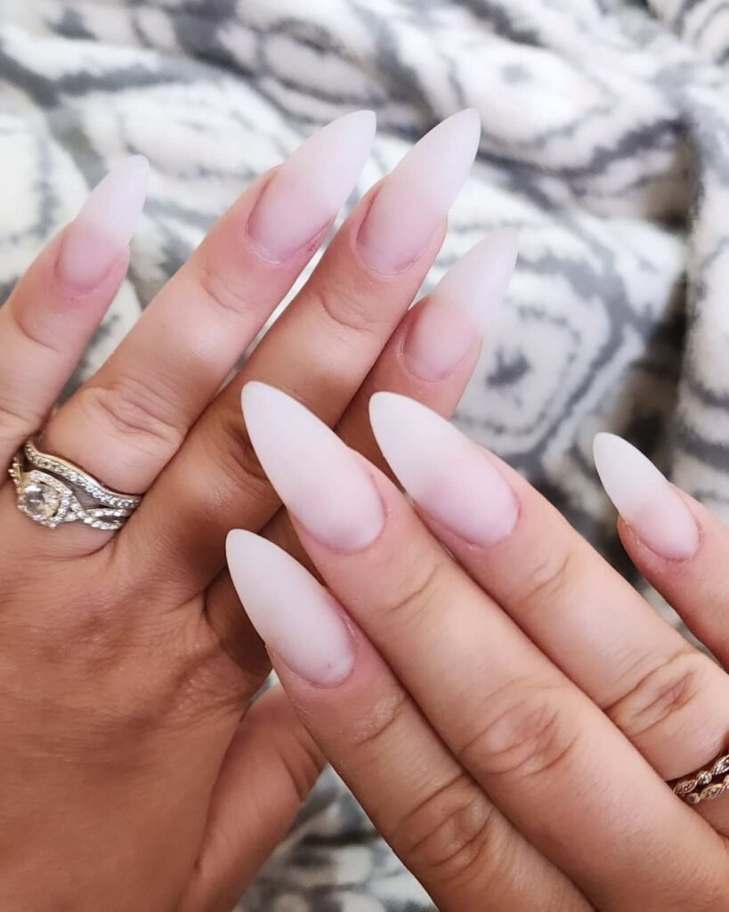 Matte White Nails by taylor_nailart