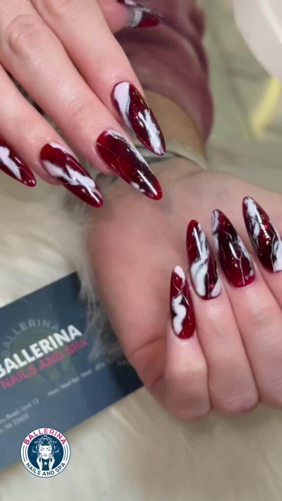 Make a statement with red ballerina nails by ballerinanailspa
