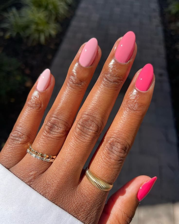 Rainbow nails styled with colorful props by nailbeautyguide