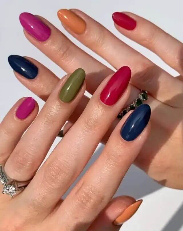 Rich jewel tones for a luxurious look by nailbeautyguide