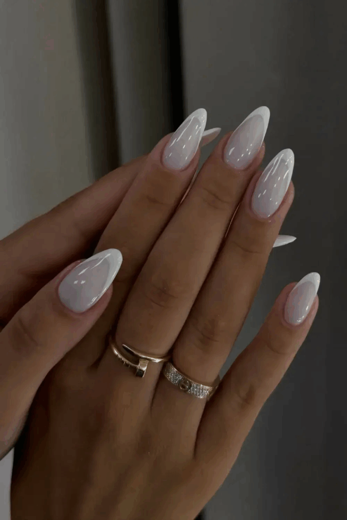 Classy White French December Nails 2025 Manicure Trend by albanails__