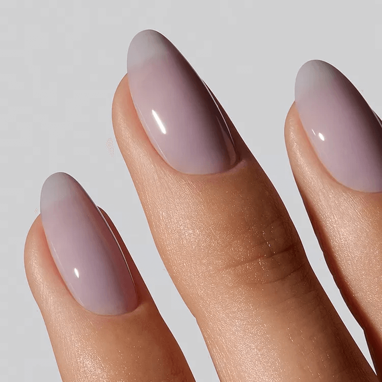 Sheer Lavender Jelly Polish on Natural Nails by gelcare.official