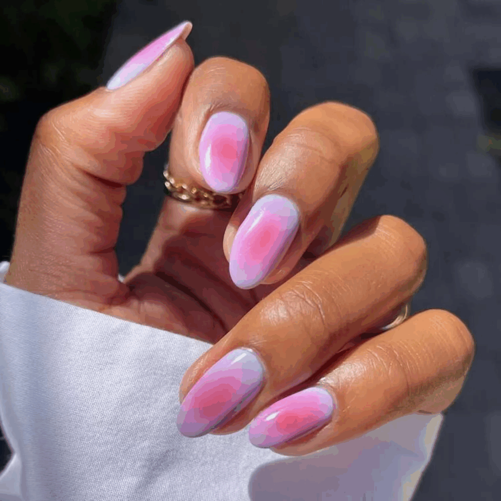 lavender pink aura nails by lolo.nailedit