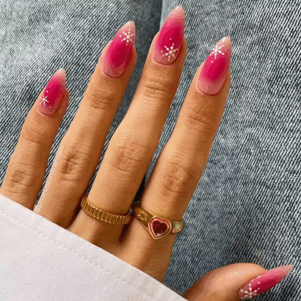 pale pink aura nails by phoebesummernails