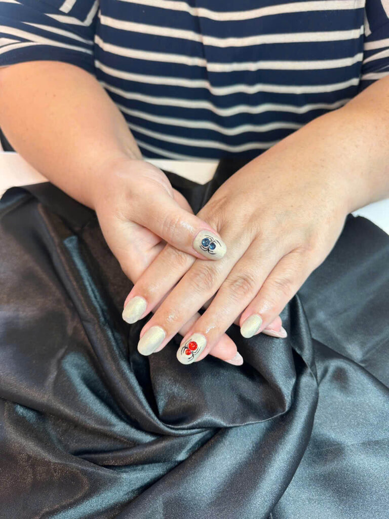 Image of short oval nails showing a subtle taper and smooth, rounded tip. by nailbeautyguide