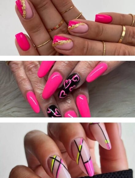 25+ Neon Pink Nail Ideas to Brighten Your Look